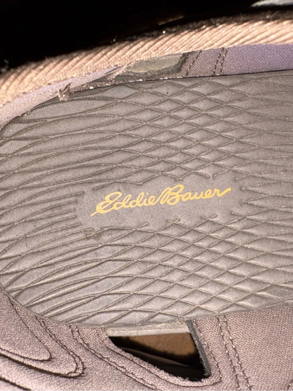 Eddie Bauer Brown and Gray Men's Outdoor Sandals with Quick-Lace